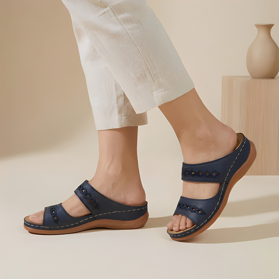 Aryan - Bequeme Sommer-Sandalen mit Riemen für Frauen