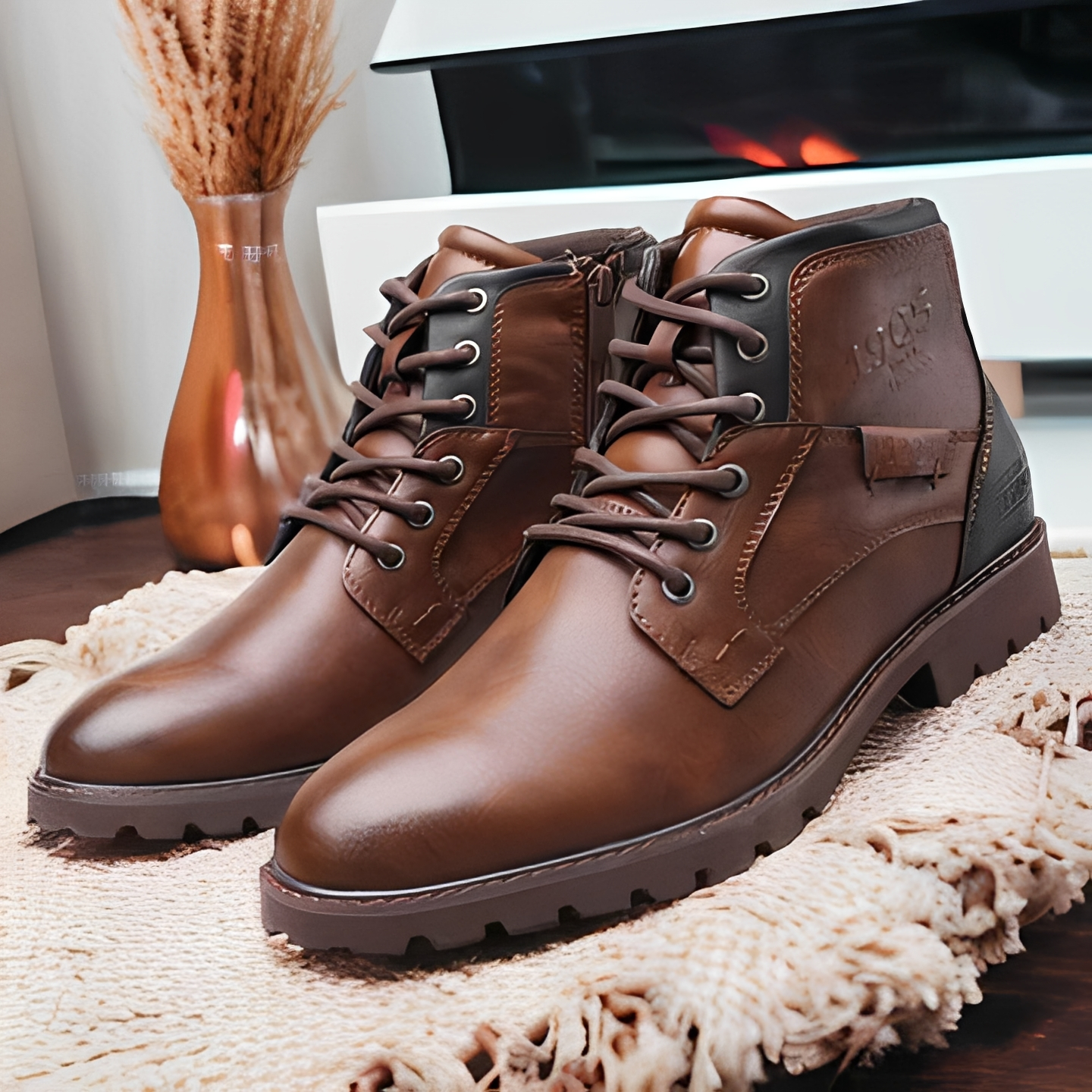 Kenji - Winterlederstiefel für Herren