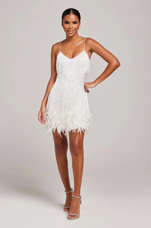 Tyra - Elegantes Mini-Kleid mit Fransen