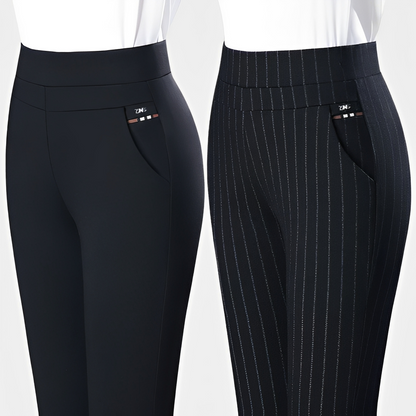 Dianne - Damenhose mit elastischem Bund und hoher Taille
