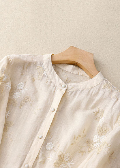 Elaine - Vielseitige Bluse mit Stickerei