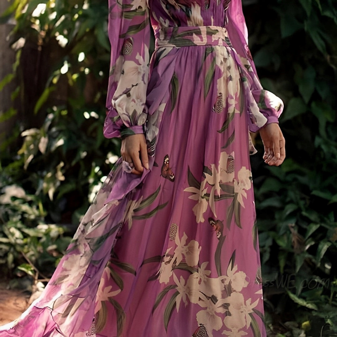 Theia - Leichtes Blumenkleid für heiße Tage