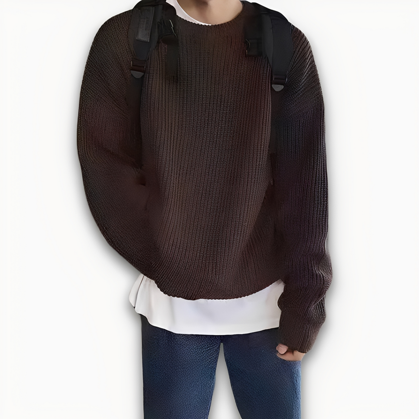 Abdias - Herren Oversize-Strickpullover