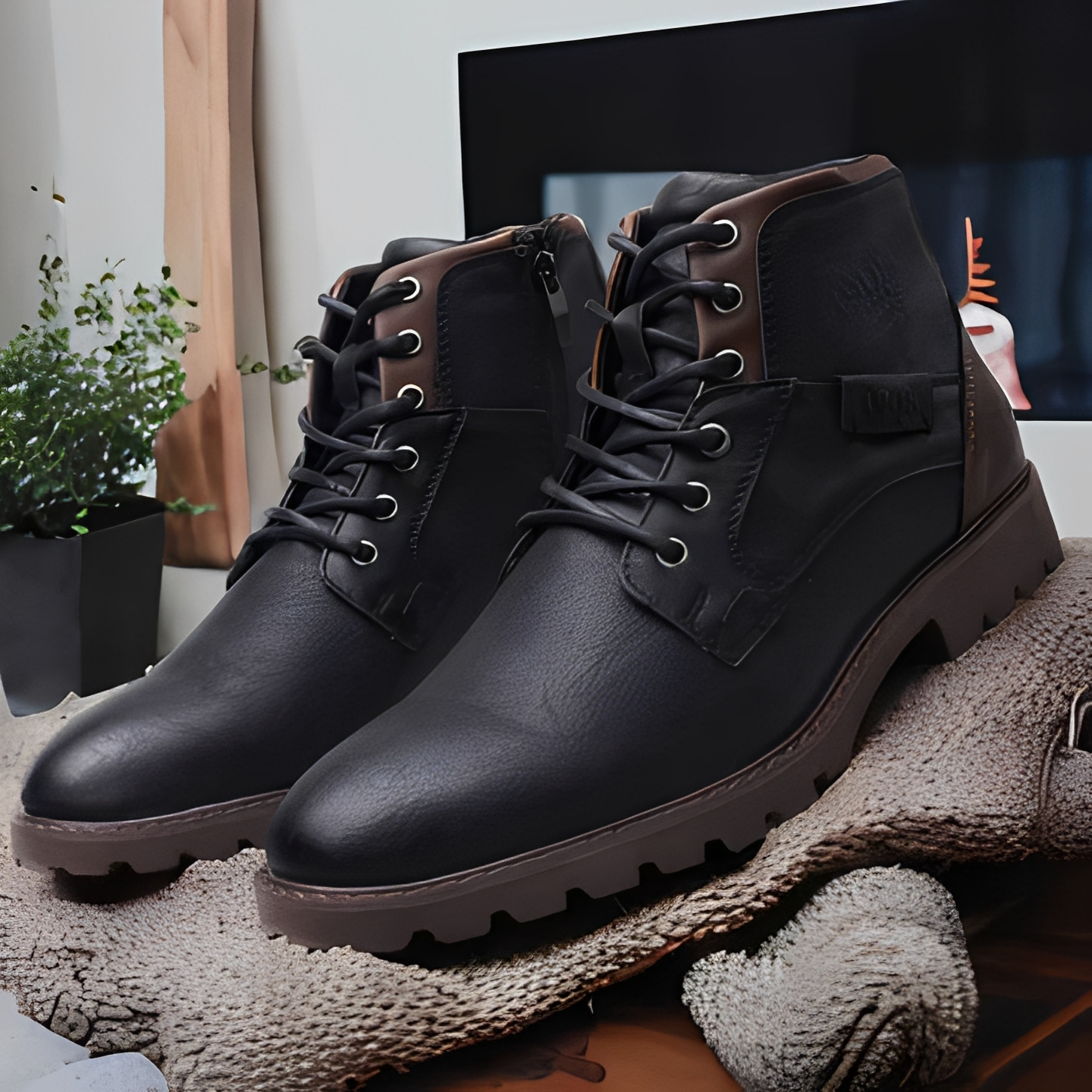 Kenji - Winterlederstiefel für Herren