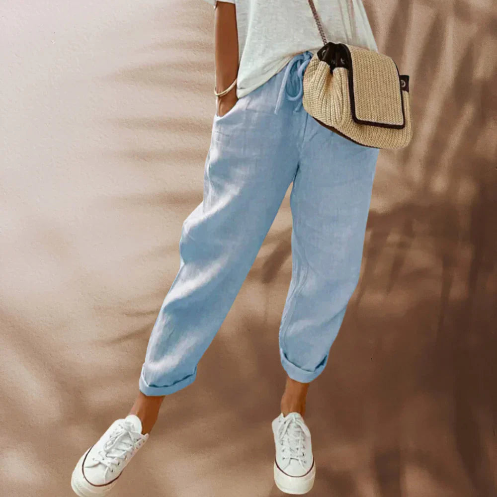 Julia - elegante Leinenhosen