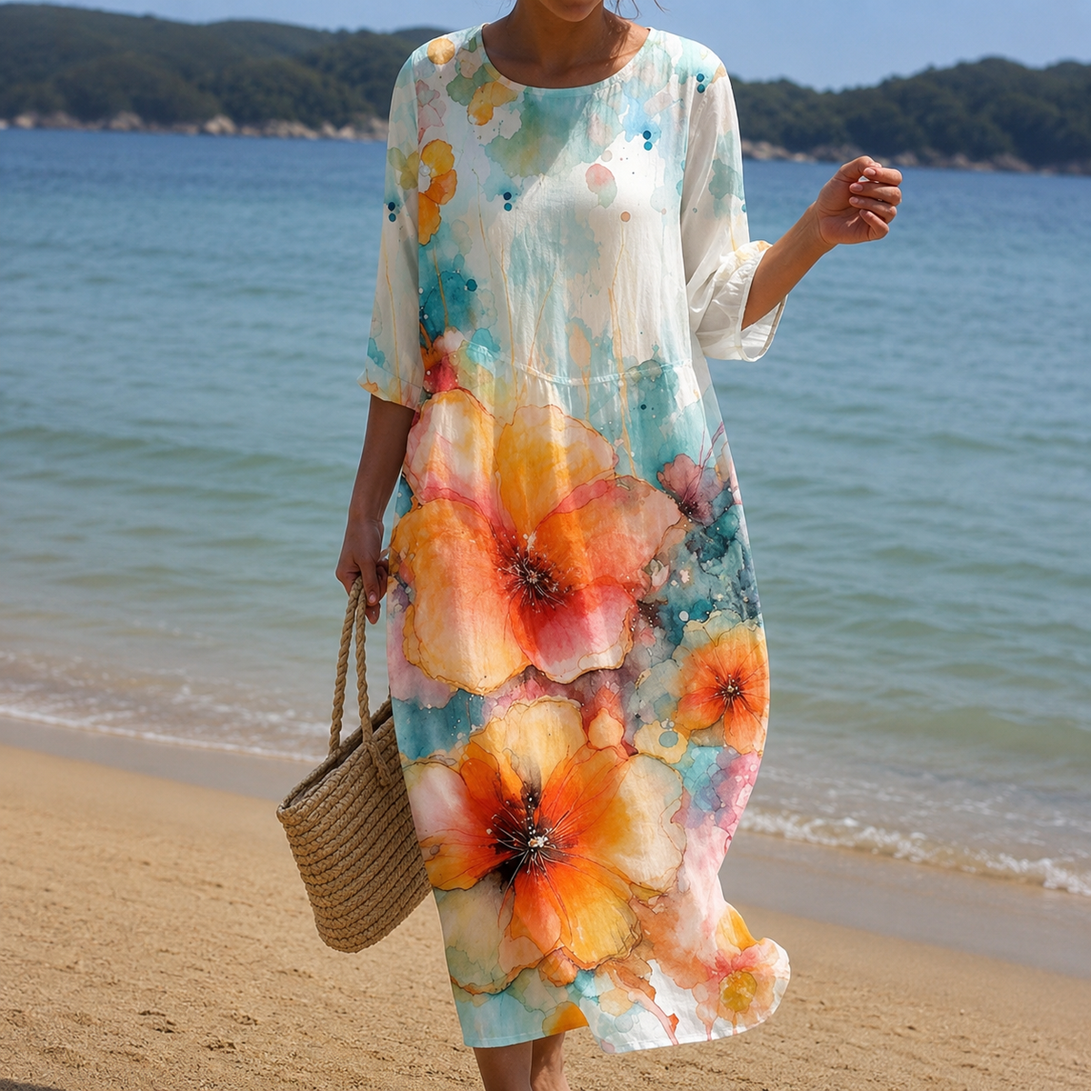 Miranda – Stilvolles Blumenkleid mit lässiger Passform für Damen