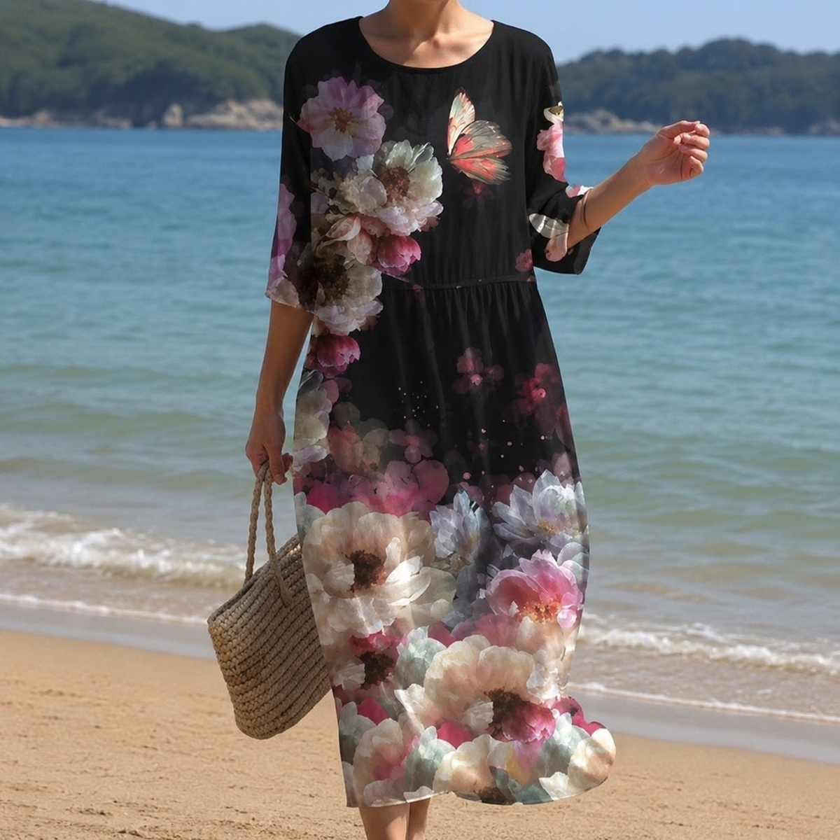 Miranda – Stilvolles Blumenkleid mit lässiger Passform für Damen