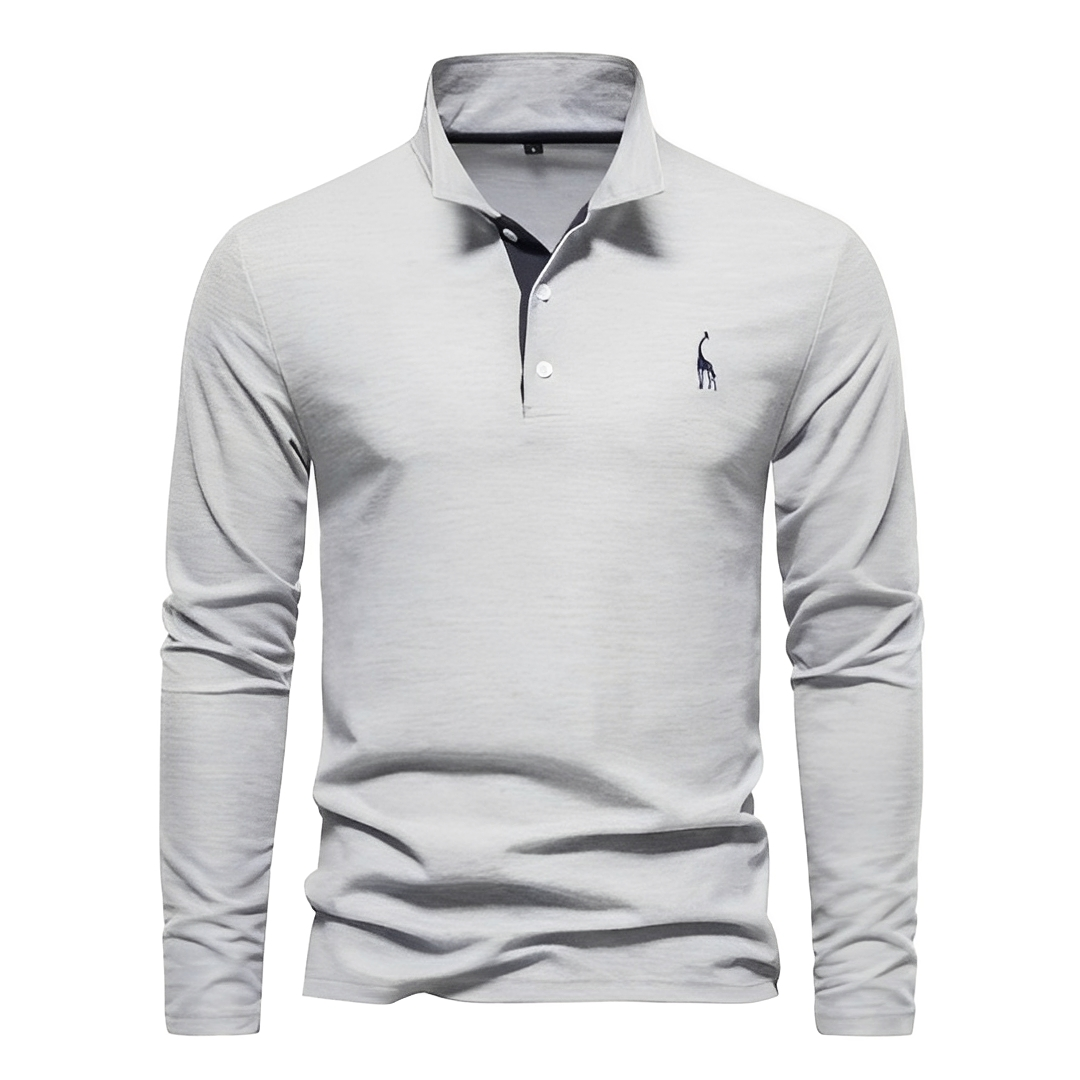 Antoine - Herren-Poloshirt mit langen Ärmeln für den täglichen Gebrauch