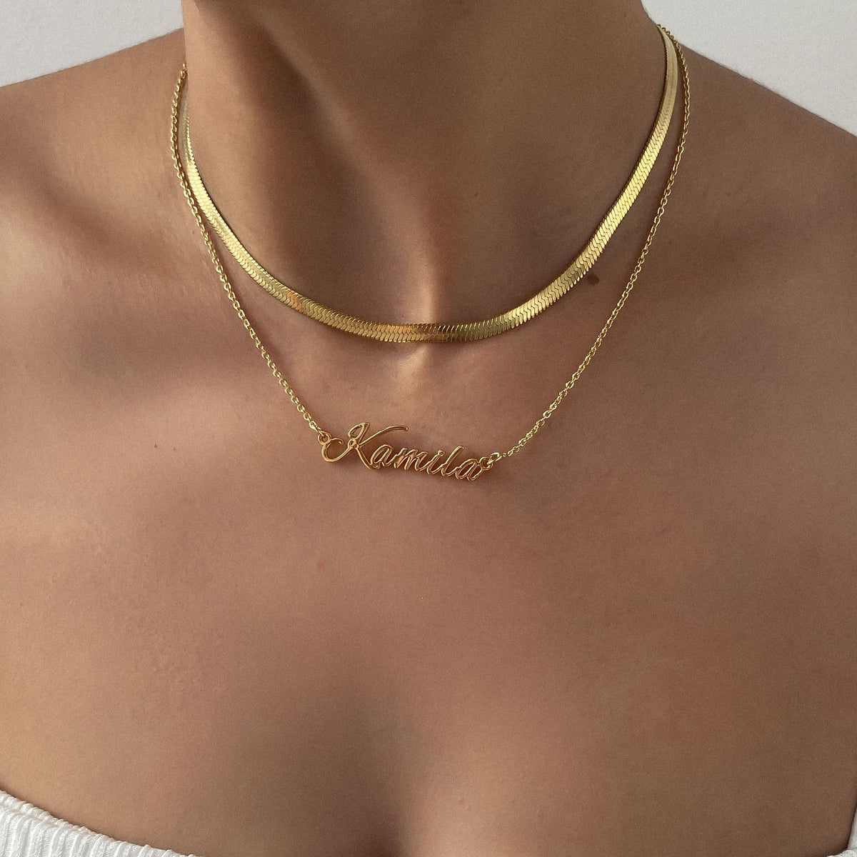 Juliette – Eleganter Chevron-Halsreif