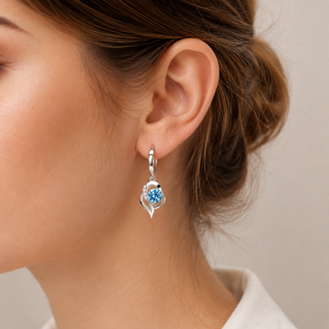 Noelle – Ohrringe aus 925er Silber und Zirkonia Blumen