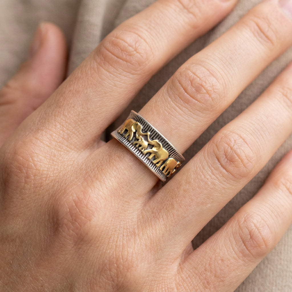 Eli – Anillo Elefant Gold Vintage