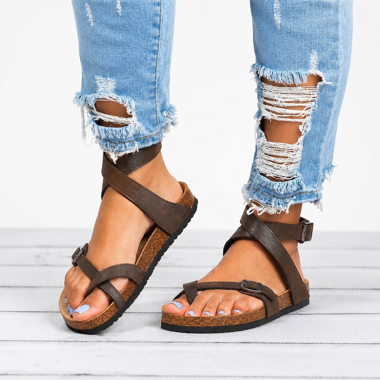 Danna - Retro-Frauensandalen