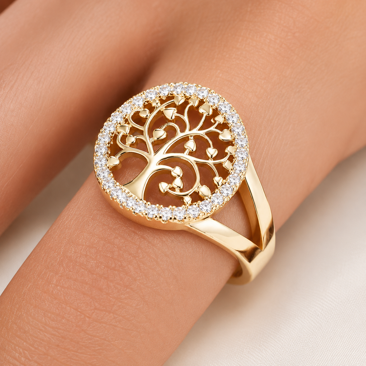 Yelina – Ring Baum des Lebens in Gold oder Silber