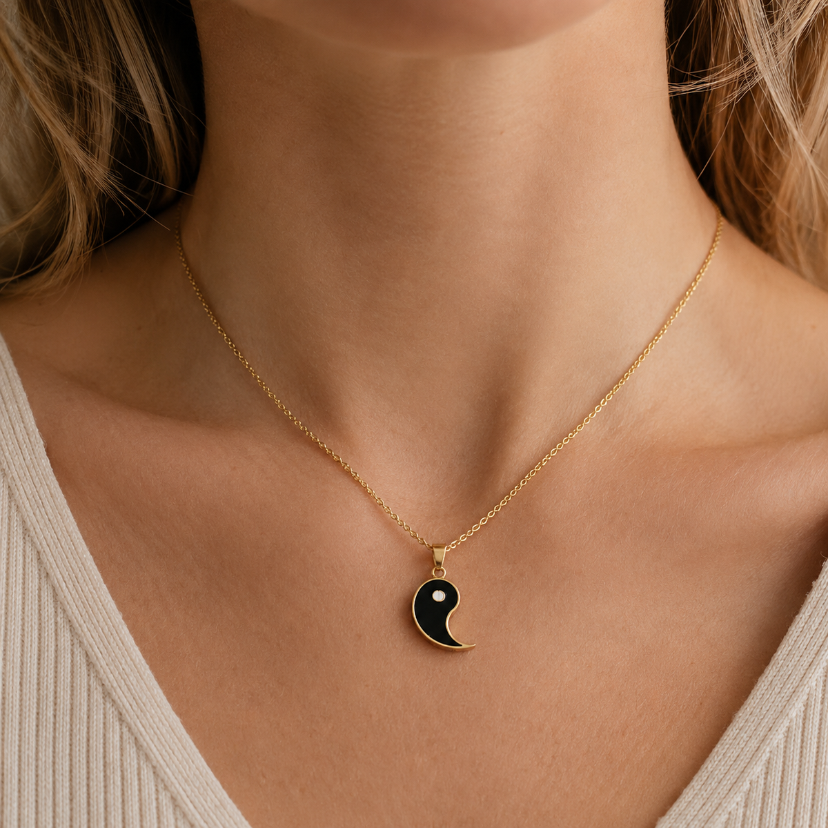 Tao – Halskette Yin Yang trennbar für Paare oder Freunde