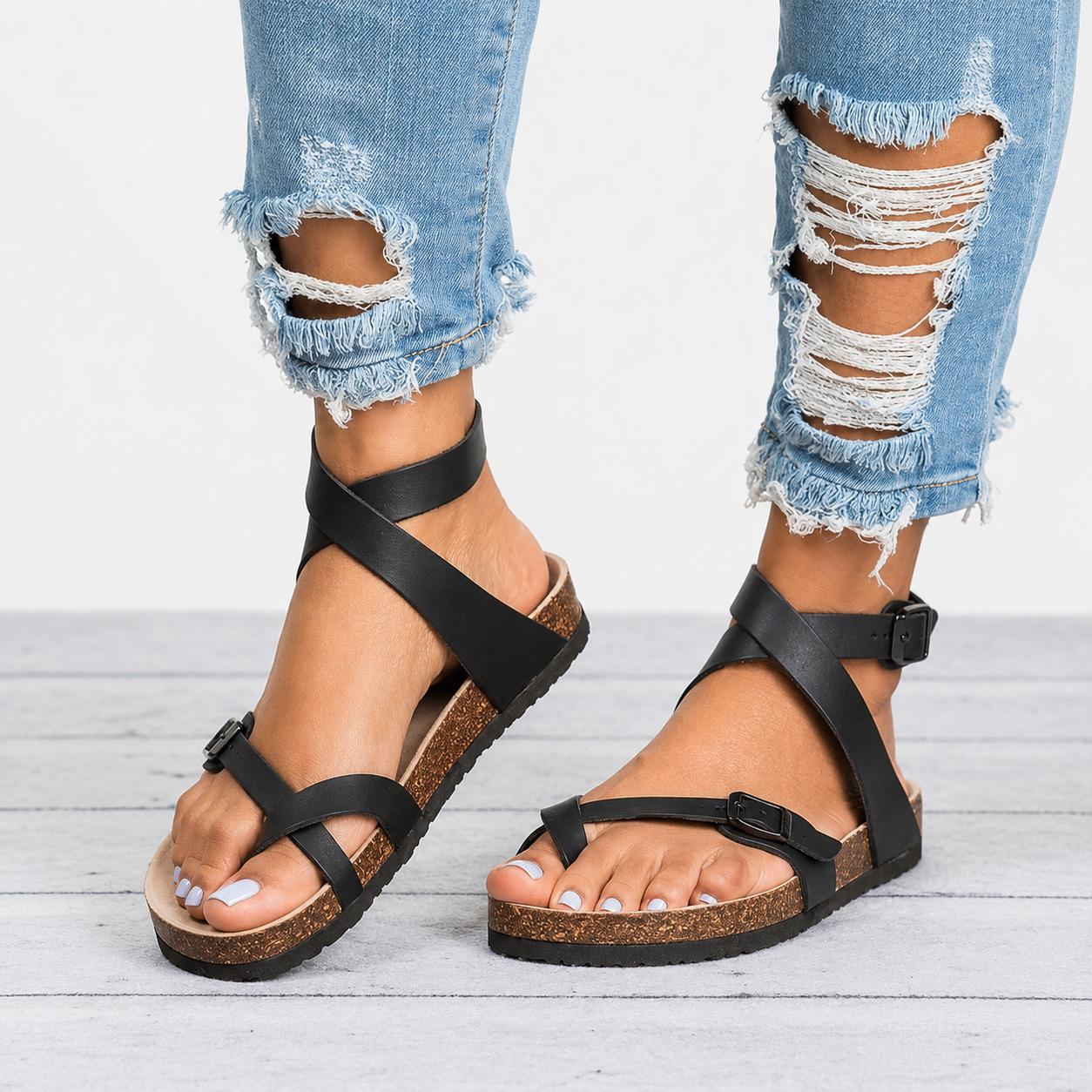 Danna - Retro-Frauensandalen