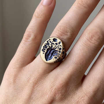 Han – Vintage Gold Floral Ring