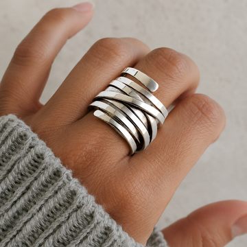 Bliss – Dicke Vintage-Silberring
