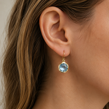 Azura – Ohrringe aus blauen Vintage-Kristallen