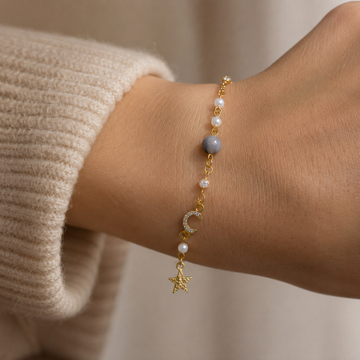 Selina – Pulsera mit Mond und Stern