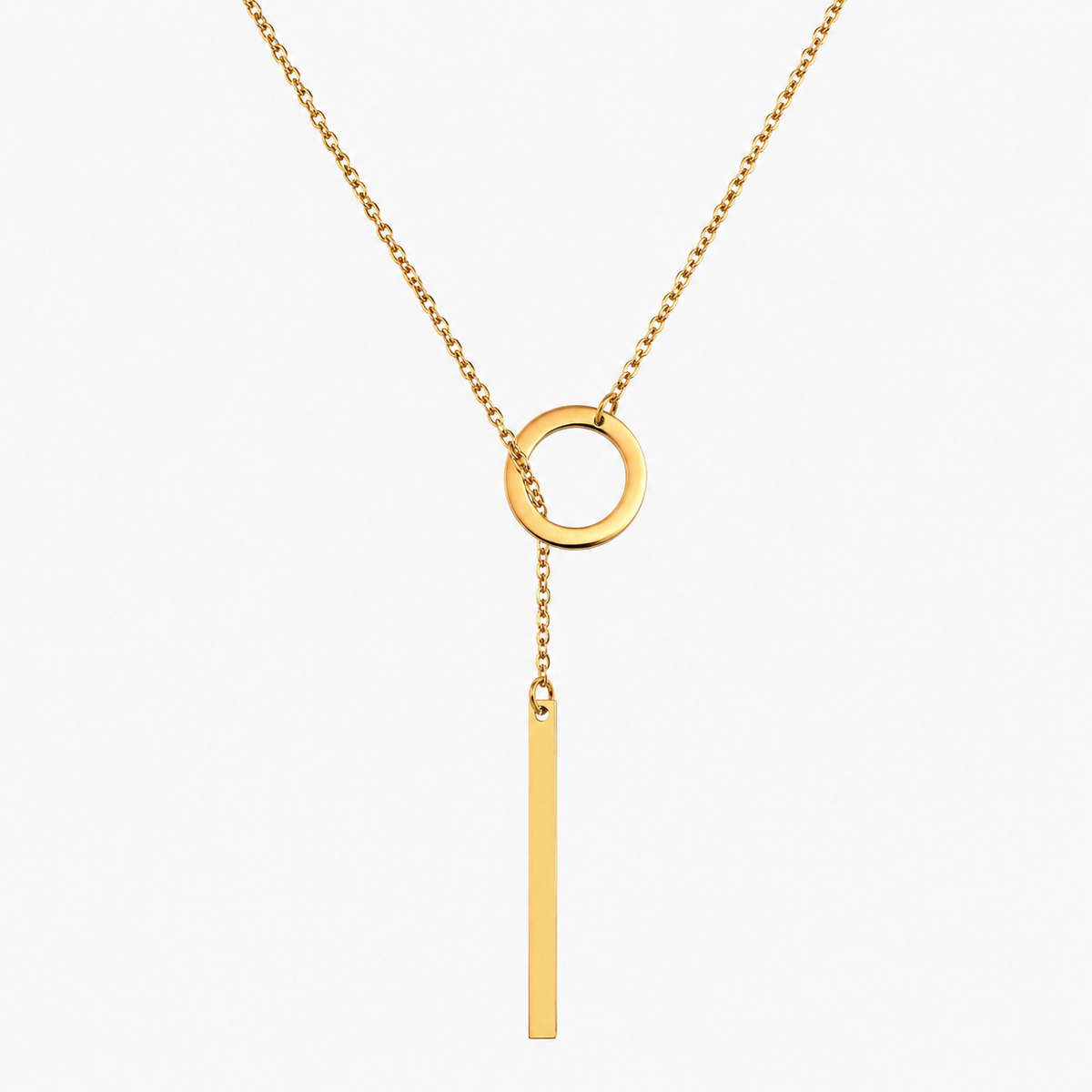 Blythe – Lariat-Halskette aus Gold mit Stange