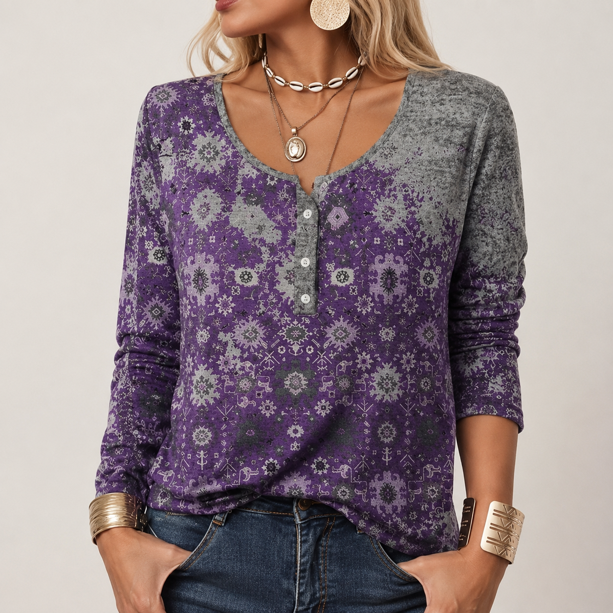 Hilde - Stylischer Pullover mit Aztekenmuster