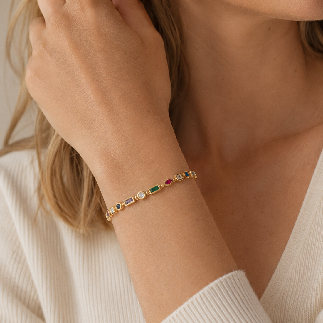Nozomi – Pulsera Farbige aus Kristallen