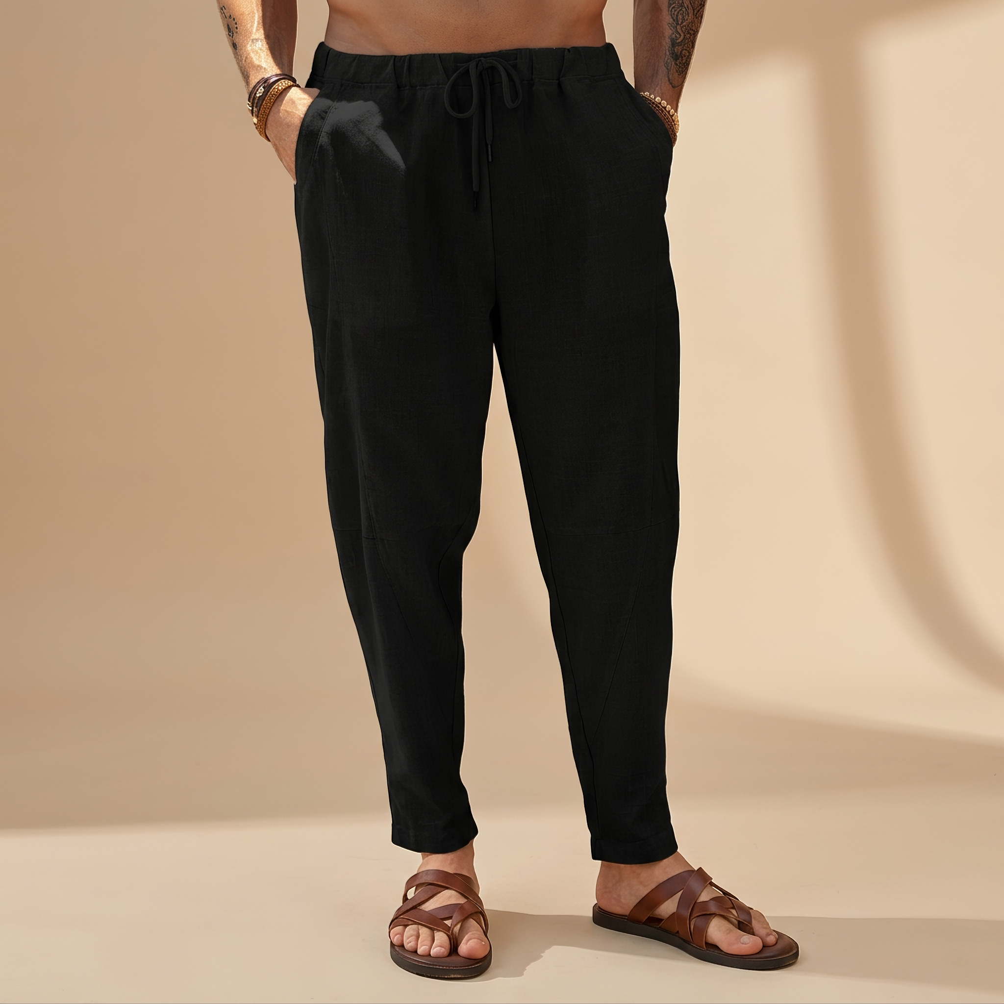 Abel - Locker geschnittene Strandhose