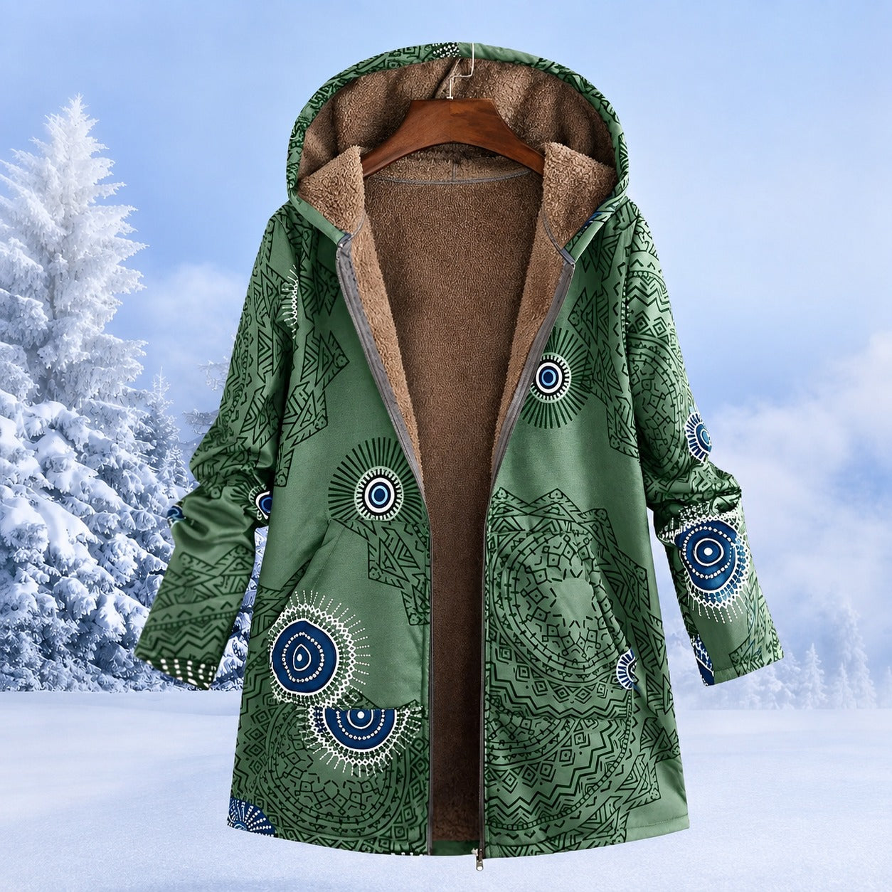 FluffCoat - Farbige, modische Winterjacke