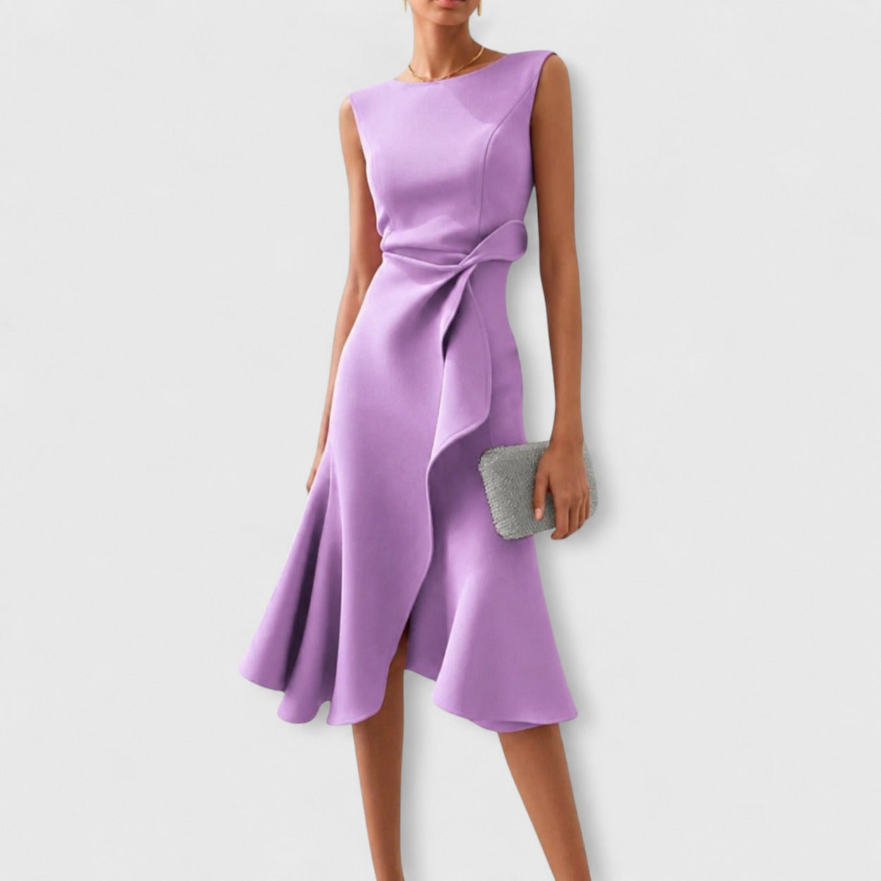 Stella - Stilvolles ärmelloses Midikleid