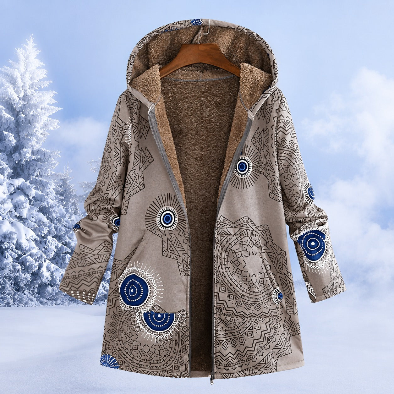 FluffCoat - Farbige, modische Winterjacke