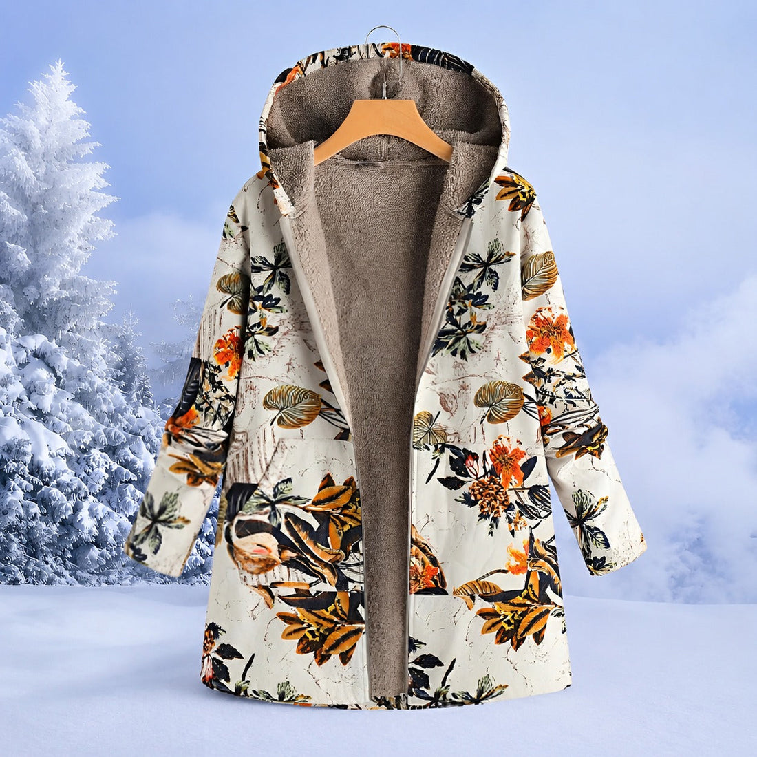 FluffCoat - Farbige, modische Winterjacke