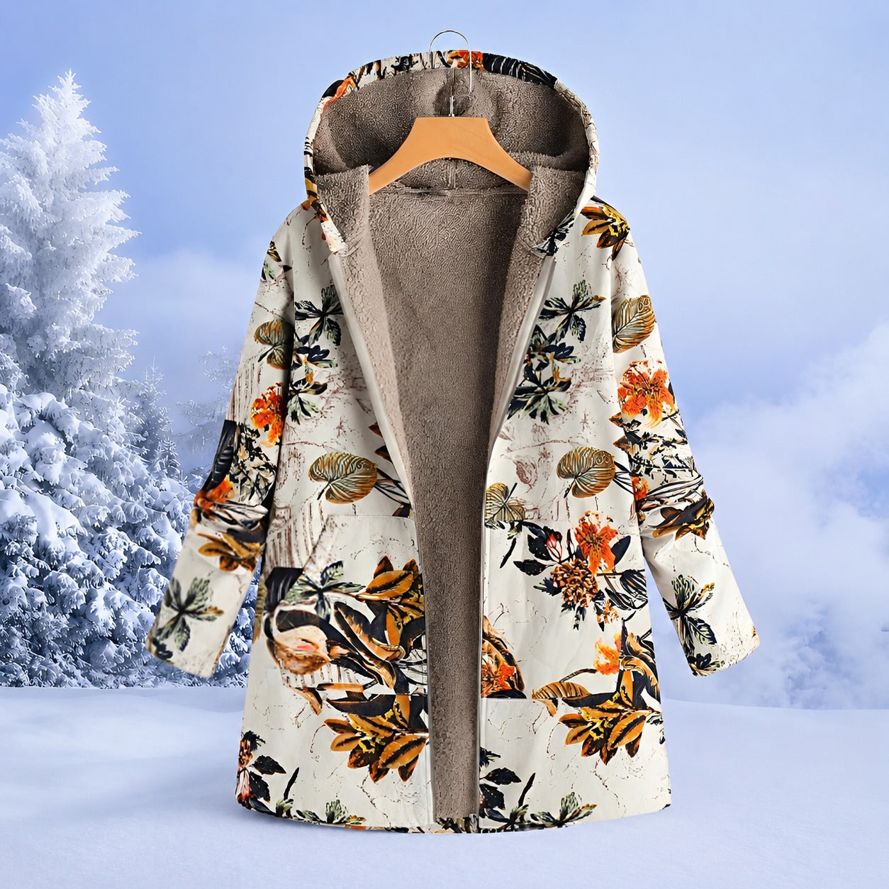 FluffCoat - Farbige, modische Winterjacke