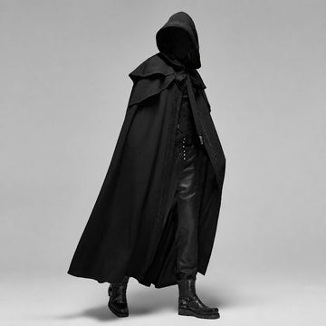 Lucien - Stilvolles Kapuzencape im Gothic-Stil