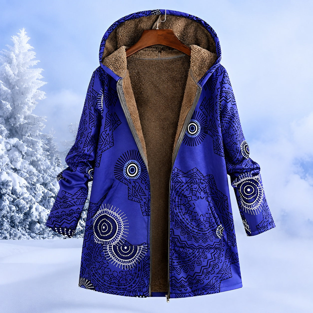 FluffCoat - Farbige, modische Winterjacke