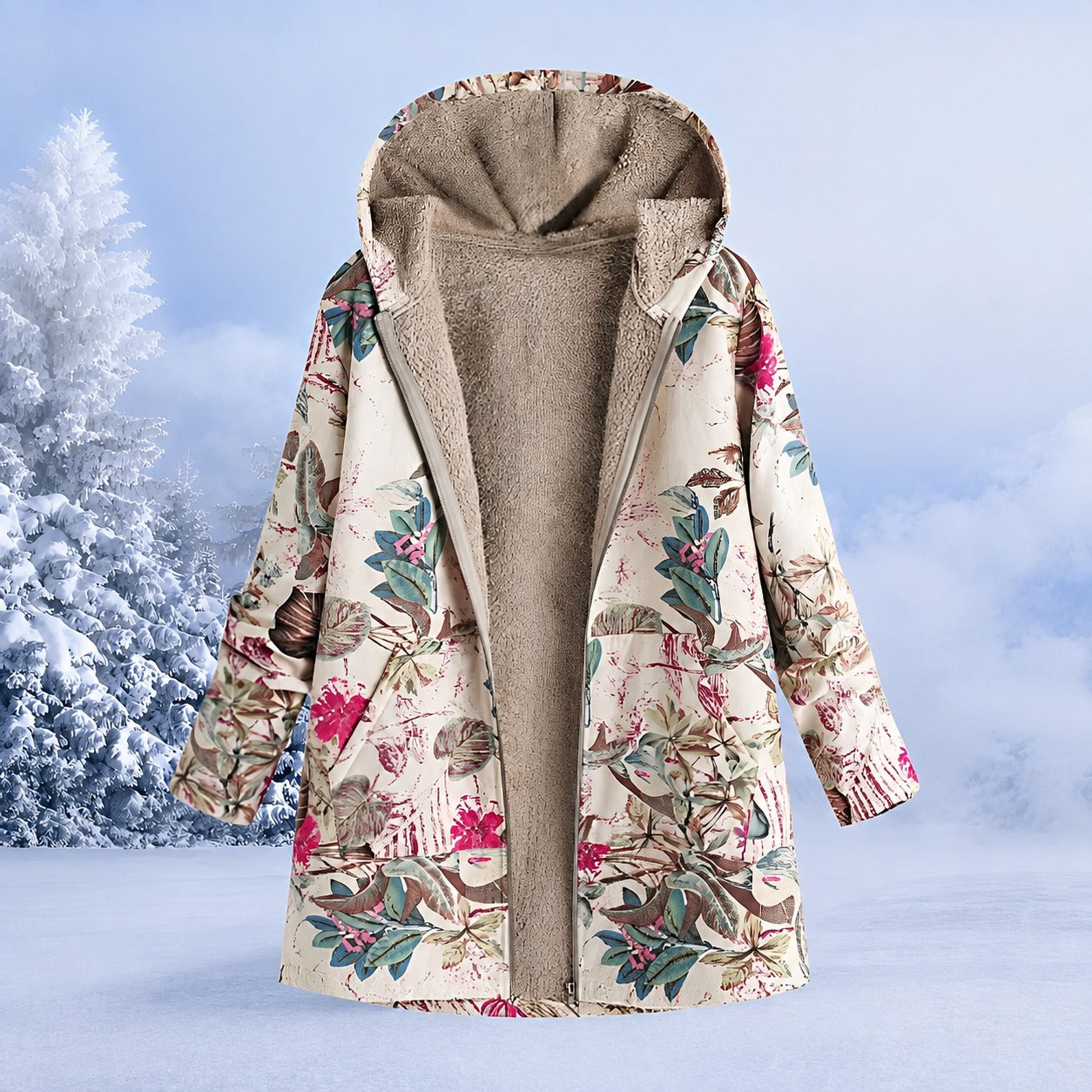 FluffCoat - Farbige, modische Winterjacke