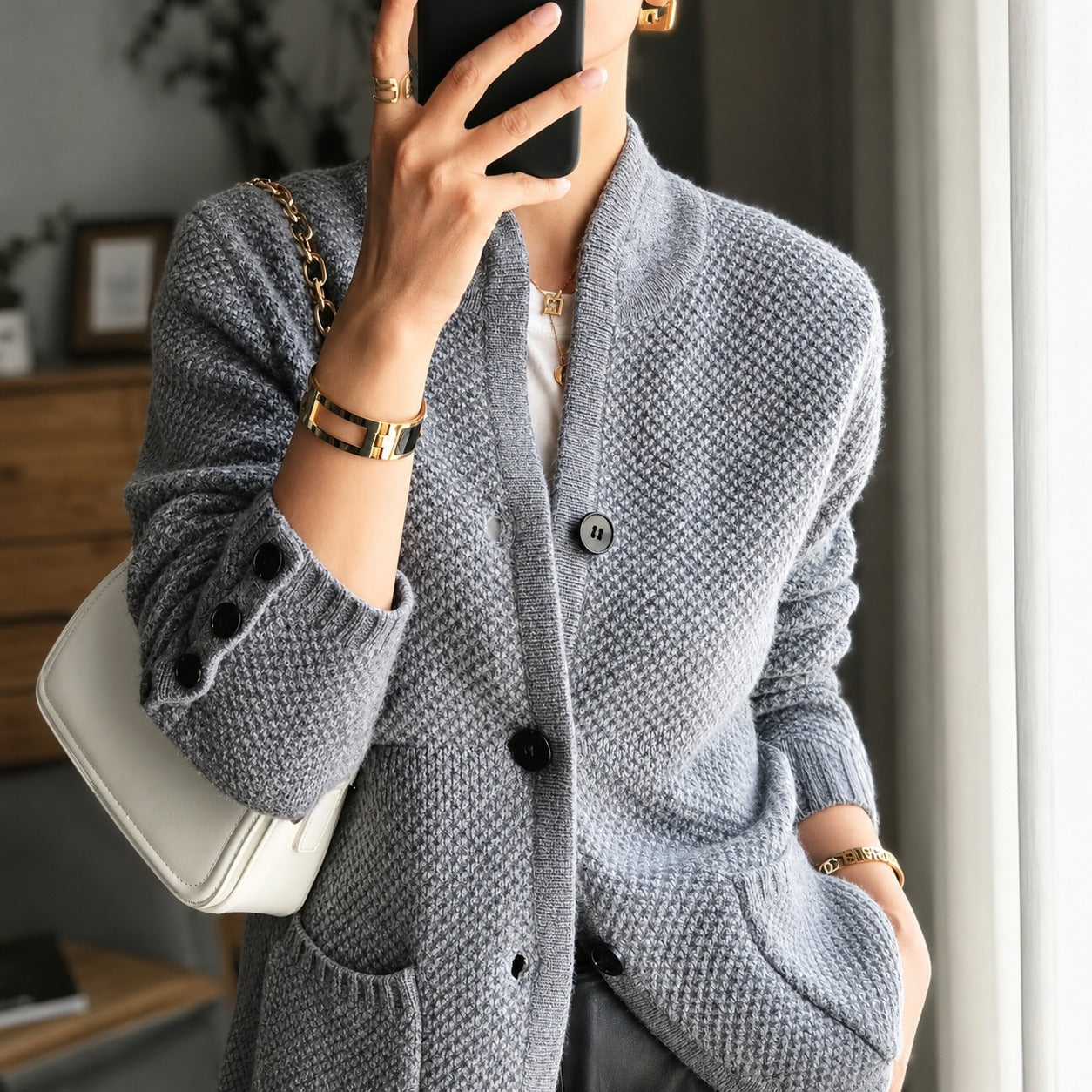 Edda - Komfortabler Cardigan mit Knöpfen