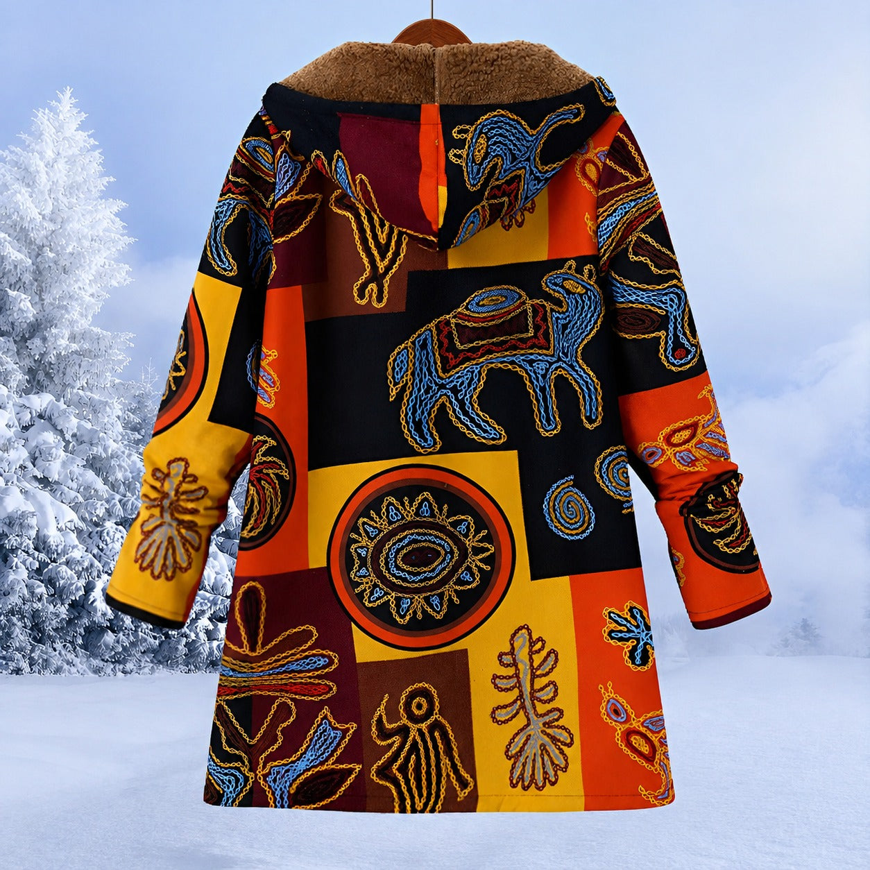 FluffCoat - Farbige, modische Winterjacke