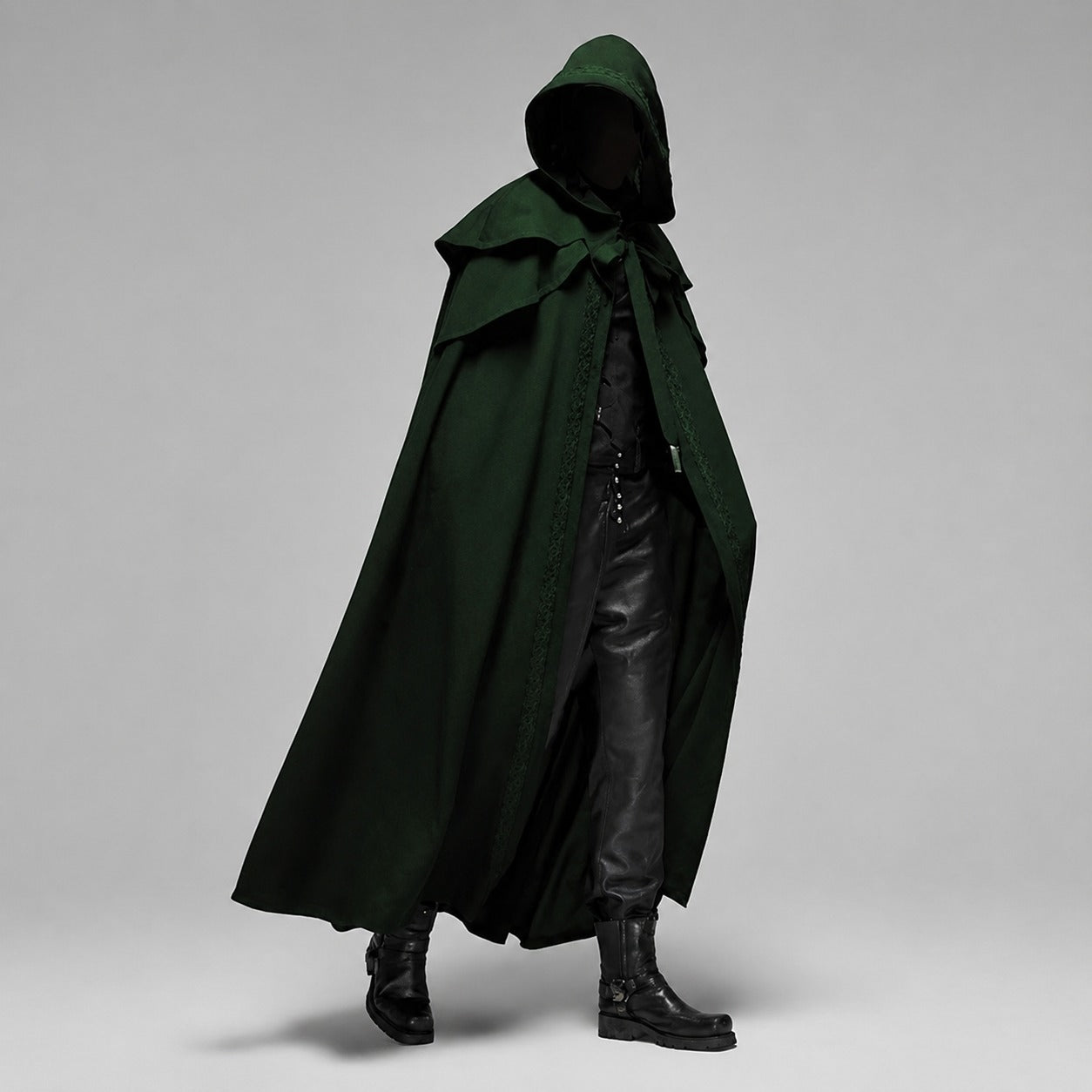 Lucien - Stilvolles Kapuzencape im Gothic-Stil