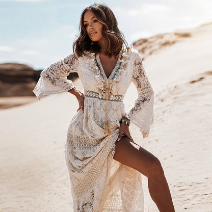 Betty - Stilvolles, leichtes Boho-Maxikleid
