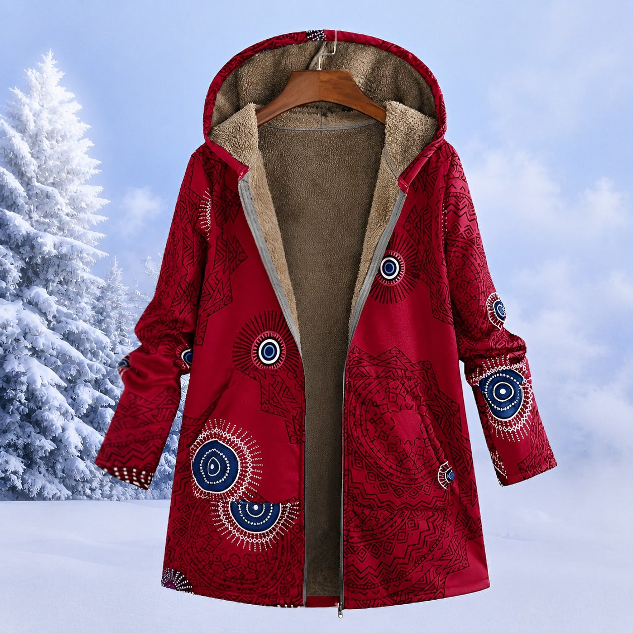 FluffCoat - Farbige, modische Winterjacke