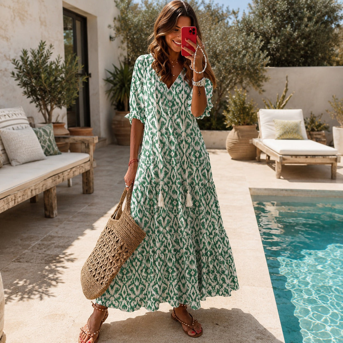 Lindsay - Luftiges Boho-Kleid mit Akzenten