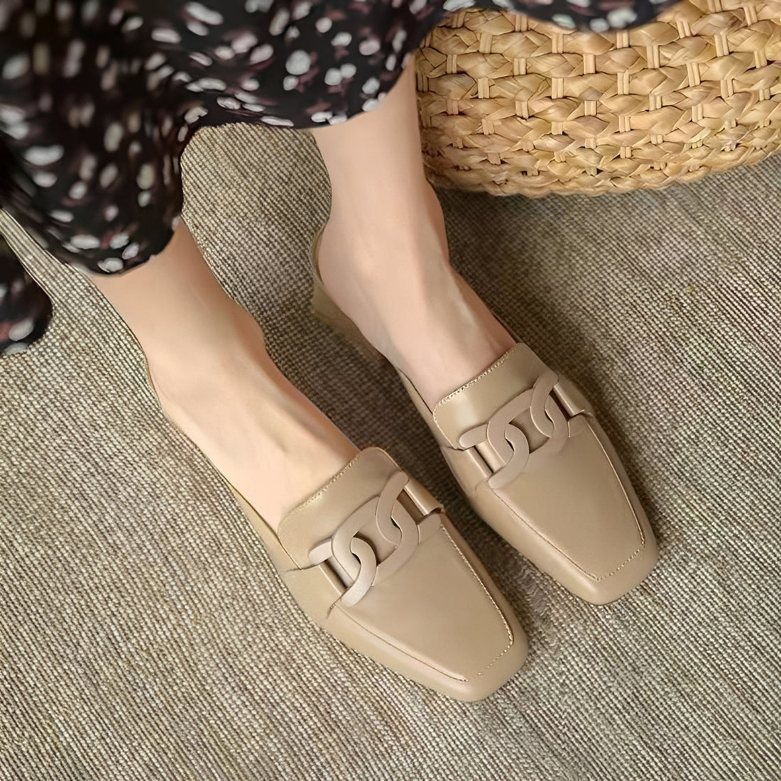 Maisha - Trendige Mokassin-Schuhe mit Absatz