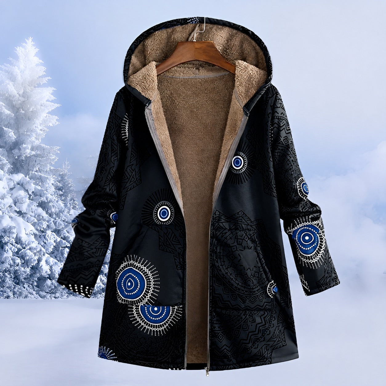 FluffCoat - Farbige, modische Winterjacke