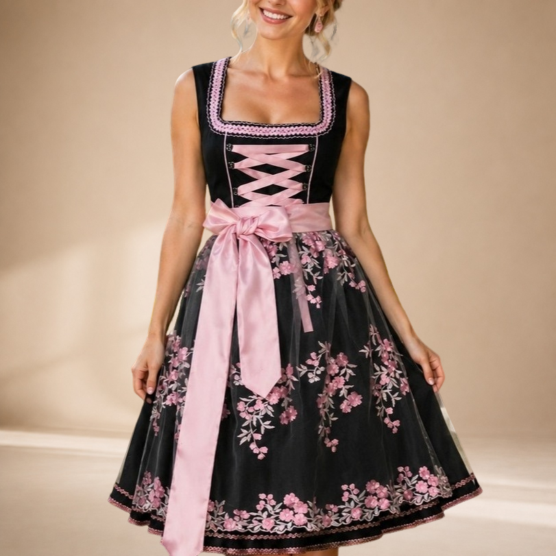 Rayaan - Schickes ärmelloses Festtagsdirndl für das Oktoberfest