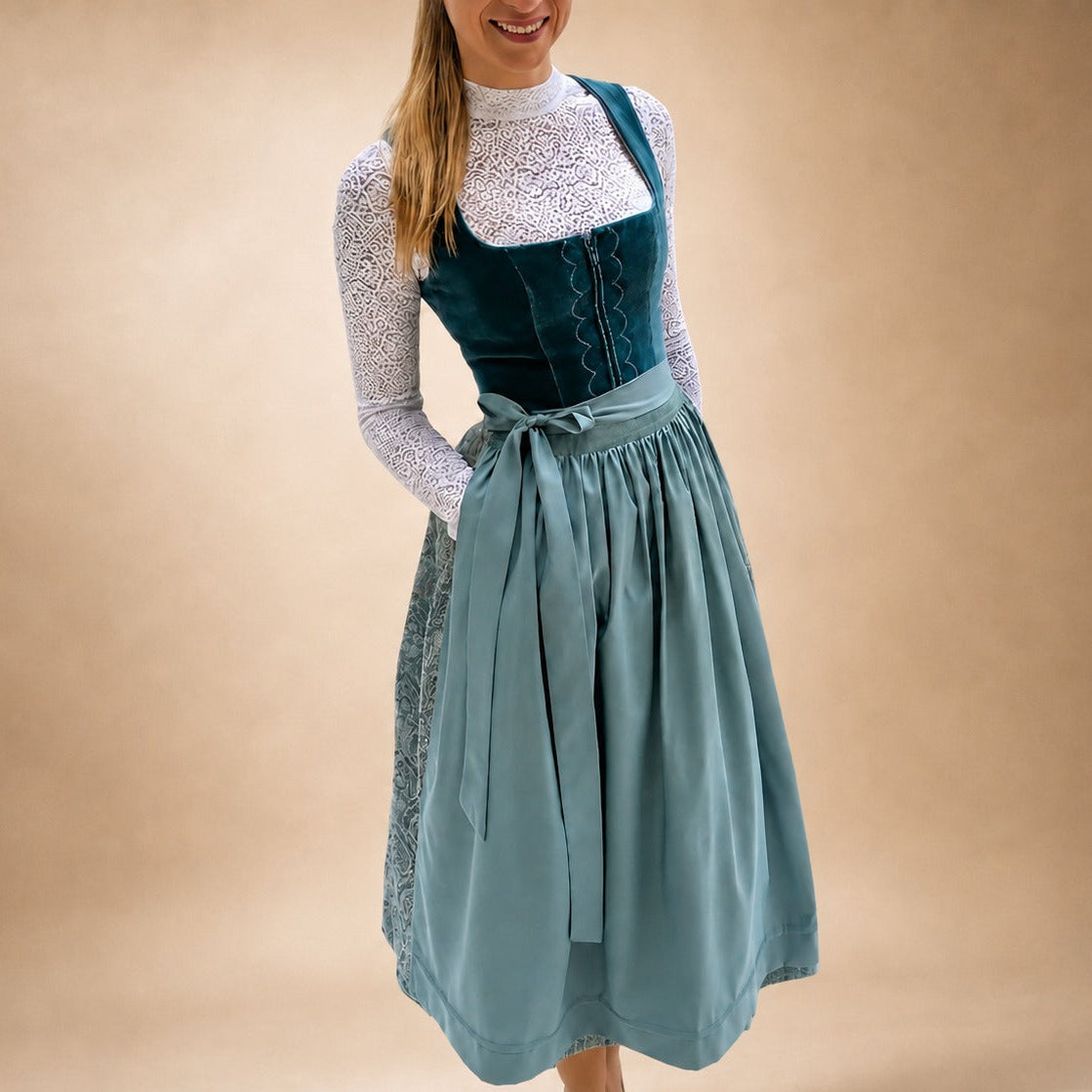 Eleni - Klassisches Oktoberfestkleid im Vintage-Look (Futter nicht enthalten)