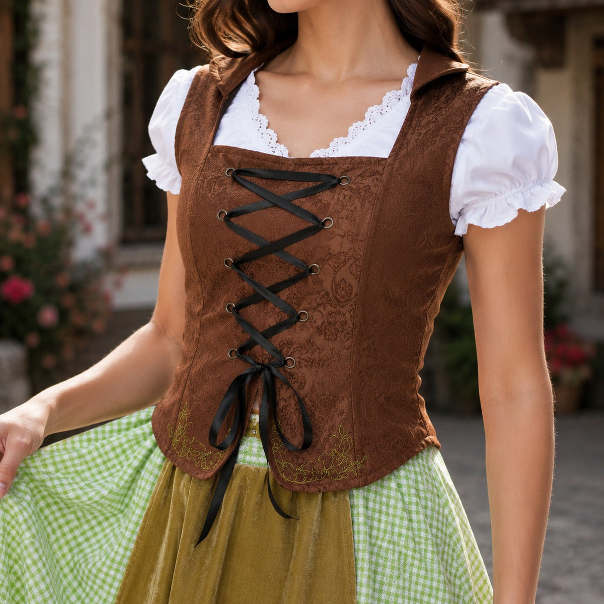 Massey - Bequemes Midikleid für das Oktoberfest (Futter nicht enthalten)