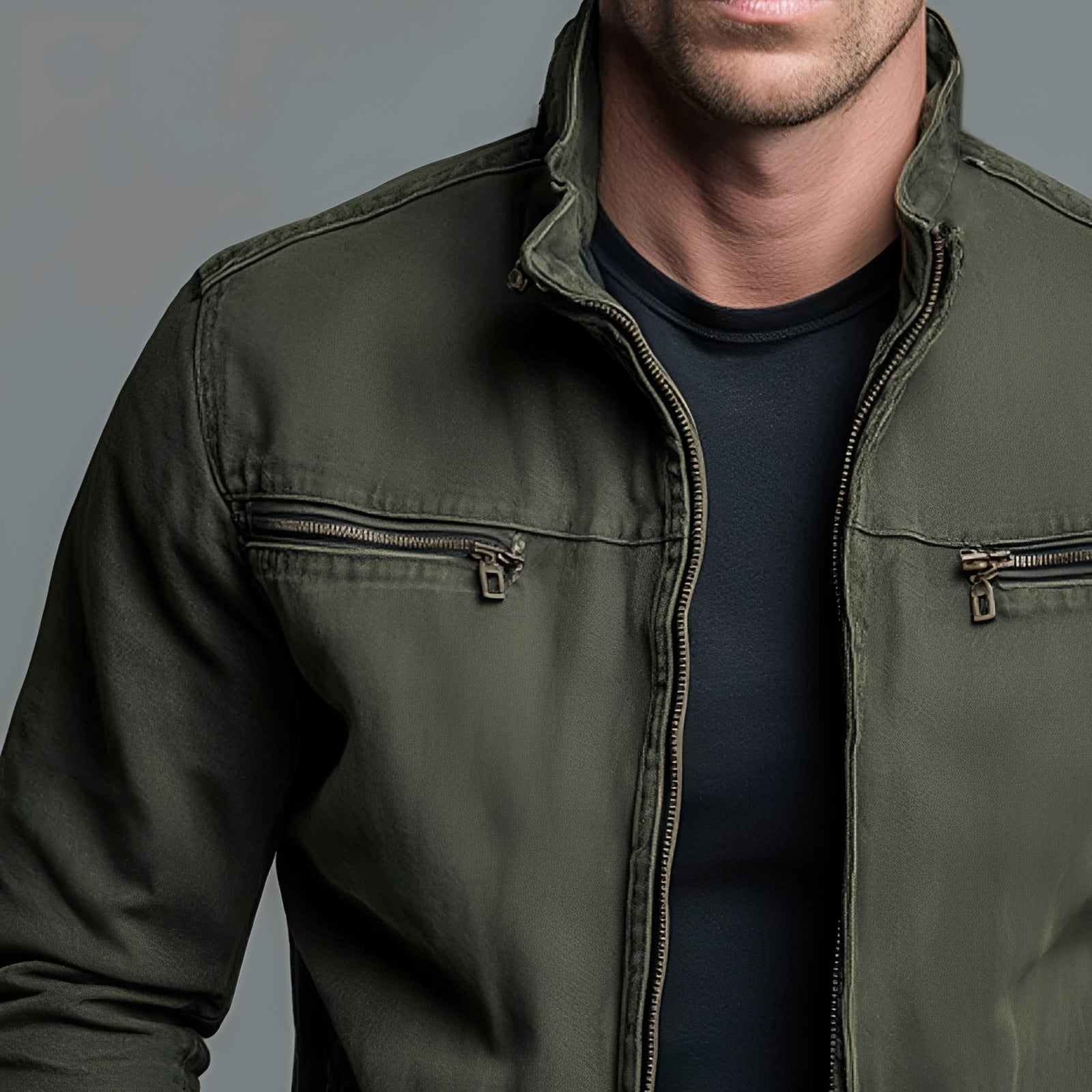 Jaden - Weit geschnittene Jacke mit Zipper