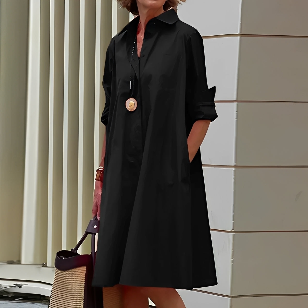 Alissa - Bequemes und lässiges Midikleid für Damen