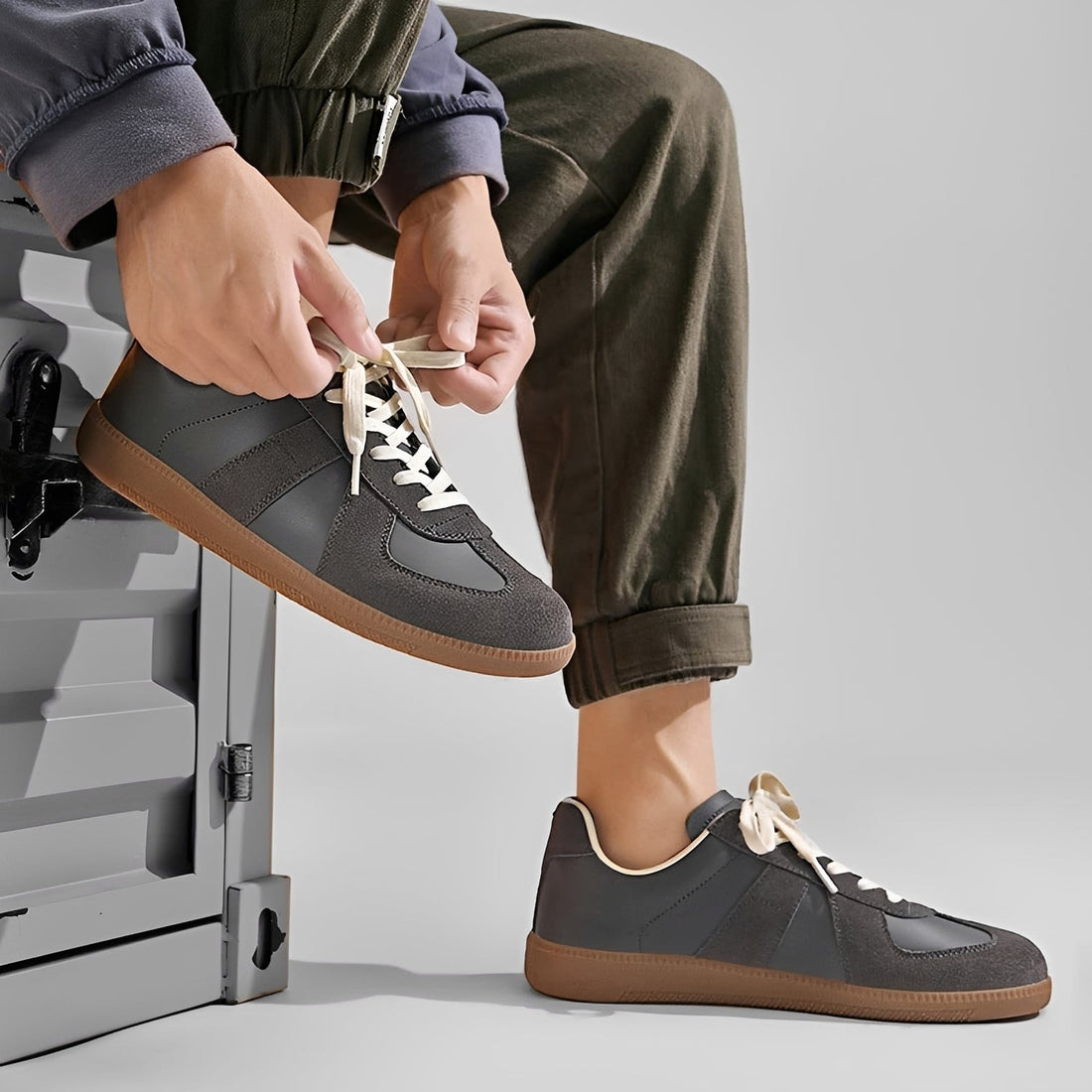 Gino - Komfortable Herrensneaker mit bequemer, dicker Sohle