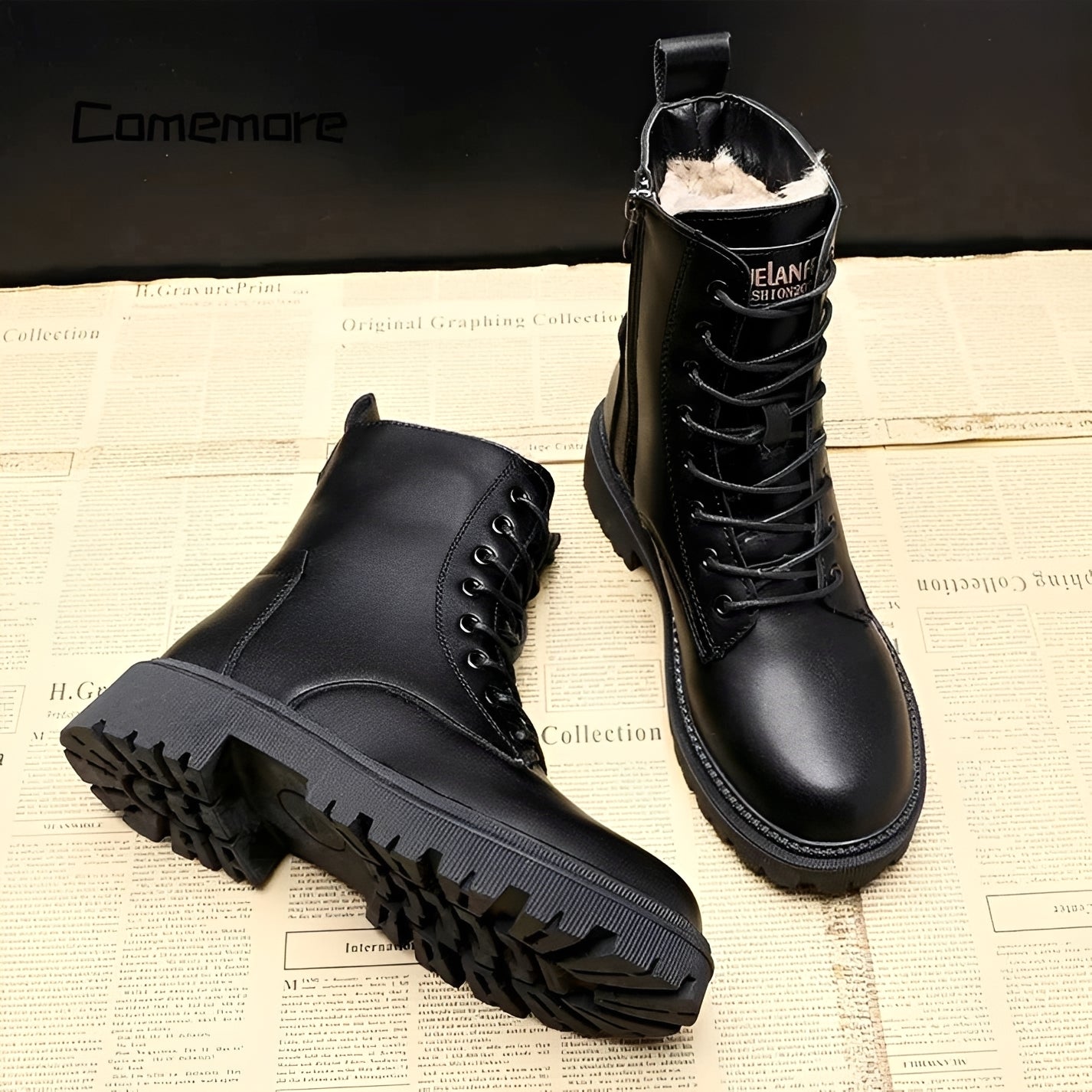 Adelpha - Schwarze Stiefel für kühle Wintertage